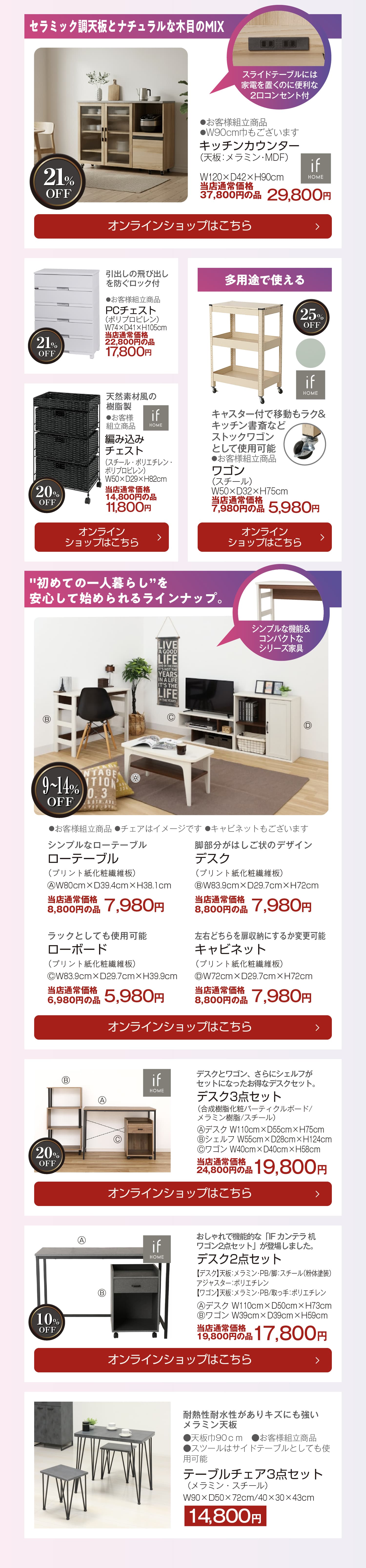 ラック&チェストの商品